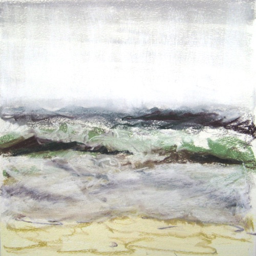Stormy Sea, April 19; 
Chalk Pastel, 1995;
10 x 10 in.